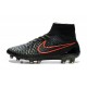 2015 Chaussures Mercurial Magista Obra FG Pas Cher Noir Vert Hyper Rouge