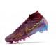 Nike Zoom Mercurial Superfly IX Elite AG KM Foncé Betterave Mtlc Vivid Or