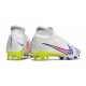 Nike Air Zoom Mercurial Superfly IX Elite FG Blanc Rose Volt