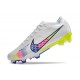 Nike Air Zoom Mercurial Vapor 15 Elite FG Blanc Rose Volt