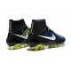 2015 Chaussures Mercurial Magista Obra FG Pas Cher Bleu Noir Blanc Jaune