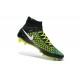 2015 Chaussures Mercurial Magista Obra FG Pas Cher Bleu Noir Blanc Jaune