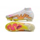 Nike Air Zoom Mercurial Superfly IX Elite FG Blanc Rose Jaune