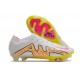 Nike Air Zoom Mercurial Vapor 15 Elite FG Blanc Rose Jaune