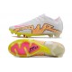 Nike Air Zoom Mercurial Vapor 15 Elite FG Blanc Rose Jaune