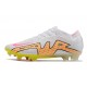 Nike Air Zoom Mercurial Vapor 15 Elite FG Blanc Rose Jaune