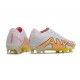 Nike Air Zoom Mercurial Vapor 15 Elite FG Blanc Rose Jaune