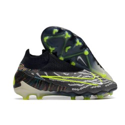 Nike Phantom GX Elite DF FG Noir Volt Blanc Bleu Lumière