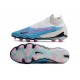 Nike Phantom GX Elite DF FG Bleu Baltique Rose Blanc Bleu Laser