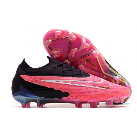 Nike Phantom GX Gripknit Elite FG Rose Noir Blanc