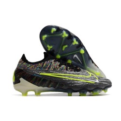 Nike Phantom GX Gripknit Elite FG Noir Volt Blanc Bleu Lumière