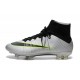 2015 Chaussures Mercurial Superfly IV FG Nouvelle Argenté Vert Noir