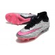 Nike Air Zoom Mercurial Superfly IX Elite XXV SG Argent Métallique Hyper Rose Noir