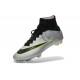 2015 Chaussures Mercurial Superfly IV FG Nouvelle Argenté Vert Noir