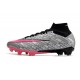 Nike Air Zoom Mercurial Superfly IX Elite FG Argent Métallique Hyper Rose Noir