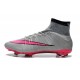 2015 Homme Chaussures Football Mercurial Superfly FG Gris Hyper Rose