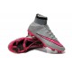 2015 Homme Chaussures Football Mercurial Superfly FG Gris Hyper Rose