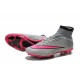 2015 Homme Chaussures Football Mercurial Superfly FG Gris Hyper Rose