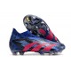 adidas Predator Accuracy + FG Bleu Lucide Magenta Réel Equipe Noir Foncé