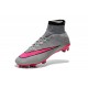 2015 Homme Chaussures Football Mercurial Superfly FG Gris Hyper Rose