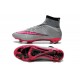 2015 Homme Chaussures Football Mercurial Superfly FG Gris Hyper Rose