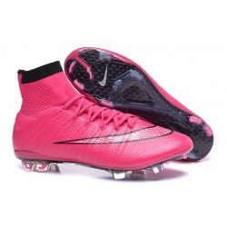 2015 Chaussures Mercurial Superfly IV FG Nouvelle Noir Rose