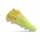 Chaussure Nike Phantom GX Elite DF FG Vert Jaune Noir