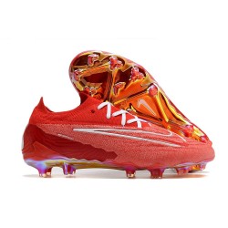 Nike Phantom GX Gripknit Elite FG Rouge Blanc