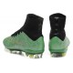 2015 Chaussures Mercurial Superfly IV FG Nouvelle Vert Noir