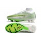 Nike Air Zoom Mercurial Superfly IX Elite FG Blanc Vert