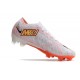 Nike Air Zoom Mercurial Vapor 15 Elite FG Blanc Orange Jaune