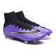 2015 Homme Chaussures Football Mercurial Superfly FG Violet Vert Noir