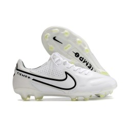 Chaussure Nike Tiempo Legend IX Elite FG Blanc Noir