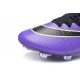 2015 Homme Chaussures Football Mercurial Superfly FG Violet Vert Noir