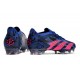 adidas Predator Accuracy.1 L FG PP Bleu Lucide Magenta Réel Equipe Noir Foncé