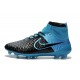 2015 Chaussures Mercurial Magista Obra FG Pas Cher Cuir Bleu Noir