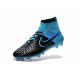 2015 Chaussures Mercurial Magista Obra FG Pas Cher Cuir Bleu Noir