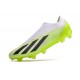 Crampon adidas X Crazyfast.1 LL FG Crazyrush - Blanc Noir Lucid Lemon