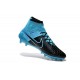 2015 Chaussures Mercurial Magista Obra FG Pas Cher Cuir Bleu Noir