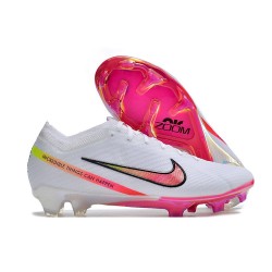 Nike Air Zoom Mercurial Vapor 15 Elite FG Blanc Rose