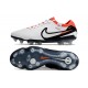 Chaussure Nike Tiempo Legend X Elite FG Blanc Noir Pourpre