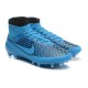 Nouvelle Homme Cramspon de Foot Nike Magista Obra FG Noir Bleu 