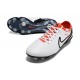 Chaussure Nike Tiempo Legend X Elite FG Blanc Noir Pourpre