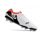 Chaussure Nike Tiempo Legend X Elite FG Blanc Noir Pourpre