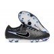 Chaussure Nike Tiempo Legend X Elite FG Noir Chrome Hyper Royal