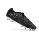 Chaussure Nike Tiempo Legend X Elite FG Noir Chrome Hyper Royal