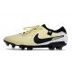 Chaussure Nike Tiempo Legend X Elite FG Beige Noir