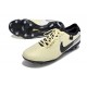 Chaussure Nike Tiempo Legend X Elite FG Beige Noir