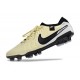 Chaussure Nike Tiempo Legend X Elite FG Beige Noir