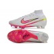 Nike Zoom Mercurial Superfly 9 Elite FG Blanc Rose